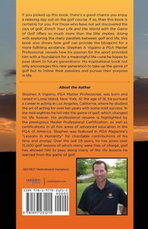 Enrich Your Life and the World with the Game of Golf achterzijde