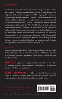 Orthodoxy and Fundamentalism achterzijde