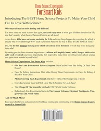 Home Science Experiments for Smart Kids! achterzijde