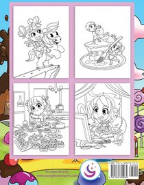 Chibi Girls Coloring Book achterzijde