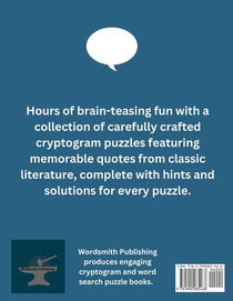 600 Cryptogram Puzzles Large Print Vol. 2 achterzijde