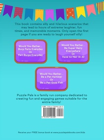 Would You Rather For Kids achterzijde