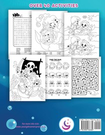 Mermaid Activity Book for Kids Ages 6-8 achterzijde