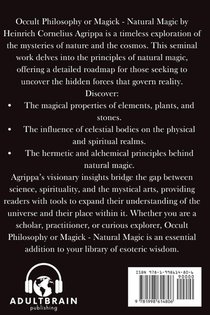 Occult Philosophy or Magick - Natural Magic achterzijde