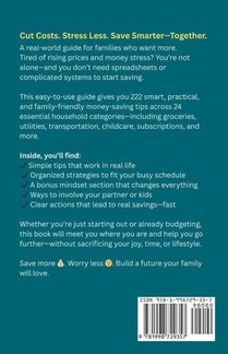 How to Save Money Book for Families That Want More achterzijde