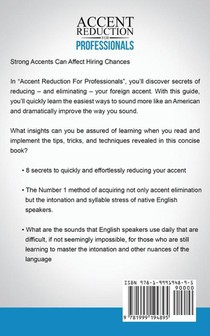 Accent Reduction For Professionals achterzijde