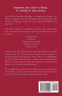 Learn Learn how to become a Blogger achterzijde