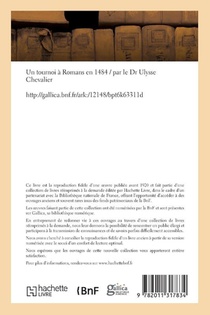 Un Tournoi A Romans En 1484 achterzijde