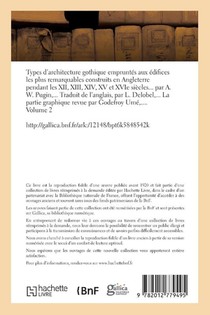 Types d'Architecture Gothique Empruntes Aux Edifices Les Plus Remarquables Construits. Volume 2 achterzijde