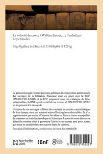 La Volonte de Croire achterzijde