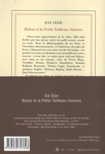 Balzac Et la Petite Tailleuse Chinoise achterzijde