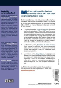 Excel 2007 Initiation achterzijde