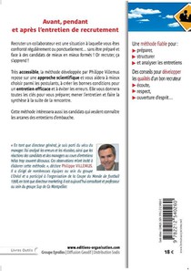 Faire passer un entretien de recrutement achterzijde