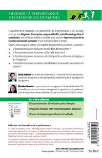 Mesurer la performance des ressources humaines achterzijde