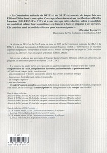 Réussir le DALF. Europäischer Referenzrahmen: C 1/C 2 - Livret mit CD achterkant
