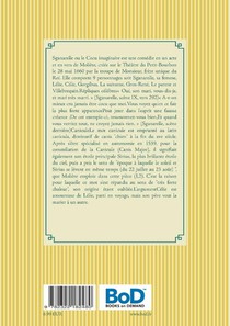 Sganarelle ou le Cocu imaginaire achterzijde
