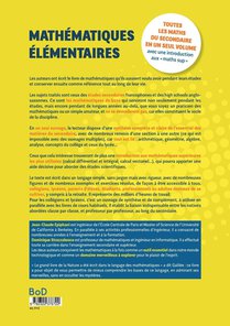 Mathematiques elementaires achterzijde