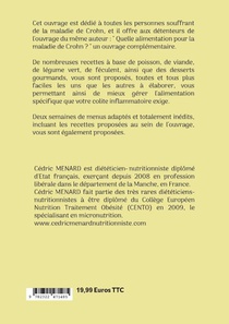 Mes recettes faciles pour la maladie de Crohn. achterzijde