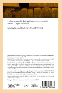 Guerre Occulte. Les Societes Secretes Contre Des Nations achterzijde