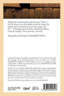 Abrege de l'Anatomie Du Corps Humain. Tome 2 achterzijde