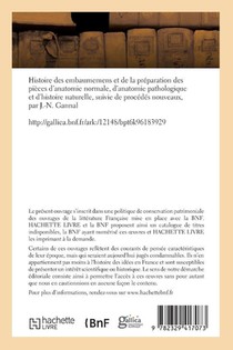 Histoire Des Embaumemens Et de la Preparation Des Pieces d'Anatomie Normale achterzijde