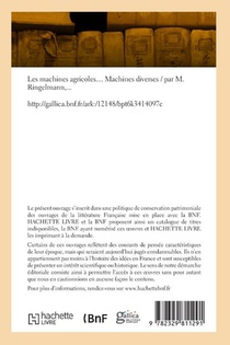 Ringelmann, M: Machines agricoles. Machines diverses achterzijde