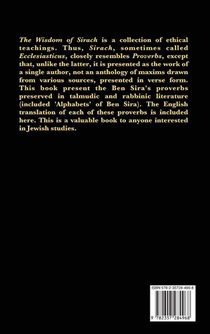 Original Hebrew of a Portion of Ecclesiasticus achterzijde