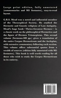 Thrice-Greatest Hermes achterzijde