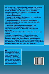 La Science et l'Hypothese achterzijde