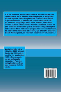 De l'intimité spirituelle achterzijde