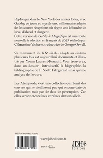 Gatsby le Magnifique, nouvelle traduction achterzijde