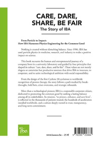 Care, Dare, Share, Be Fair achterzijde