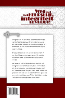 Weg met het keurslijf, integriteit bevrijdt! achterzijde