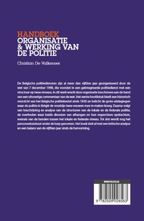 Handboek organisatie & werking van de politie achterzijde