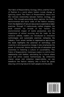 The Fabric of Responsibility, Ecology, Ethics, and the Future of Fashion achterzijde