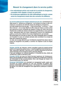 Reussir le changement dans le service public achterzijde