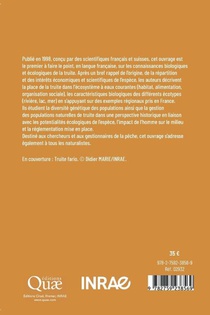 Baglinière, J: Truite, biologie et écologie achterzijde