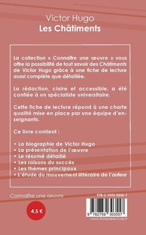 Fiche de lecture Les Chatiments de Victor Hugo (Analyse litteraire de reference et resume complet) achterzijde
