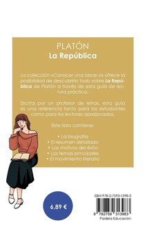 Guia de lectura La Republica de Platon (analisis literario de referencia y resumen completo) achterzijde