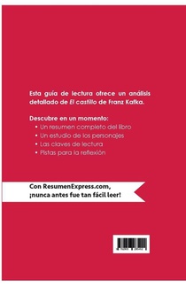 El castillo de Franz Kafka (Guia de lectura) achterzijde