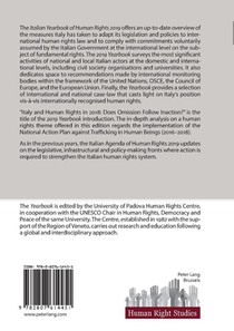 Italian Yearbook of Human Rights 2019 achterzijde