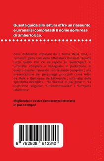Il nome della rosa di Umberto Eco (Analisi del libro) achterzijde
