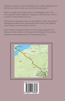 Lightfoot Guide to the Via Francigena Canterbury to The Great Saint Bernard Pass Edition 9 achterzijde