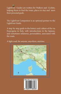 The LightFoot Companion to the via Francigena Great Saint Bernard Pass to St Peter's Square, Rome - Edition 3 achterzijde