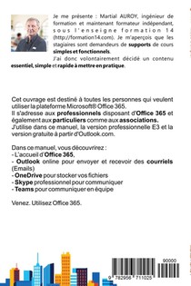 Office365 Mode d'emploi achterzijde