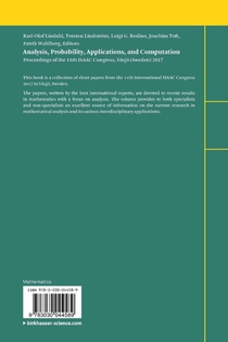 Analysis, Probability, Applications, and Computation achterzijde