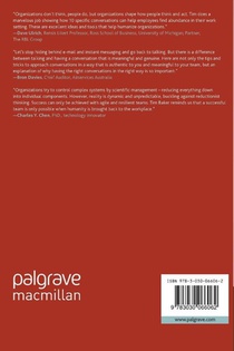 Bringing the Human Being Back to Work achterzijde