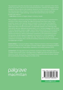 Ethics and Affects in the Fiction of Alice Munro achterzijde