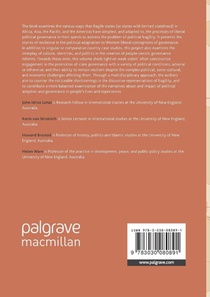 Governance and Political Adaptation in Fragile States achterzijde