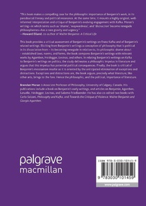 Politics of Benjamin’s Kafka: Philosophy as Renegade achterzijde